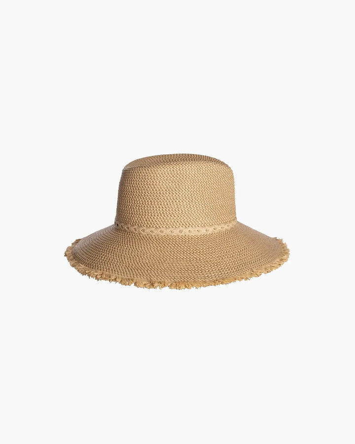 Eric Javits Mykonos Fedora Hat in Peanut - Mildred Hoit