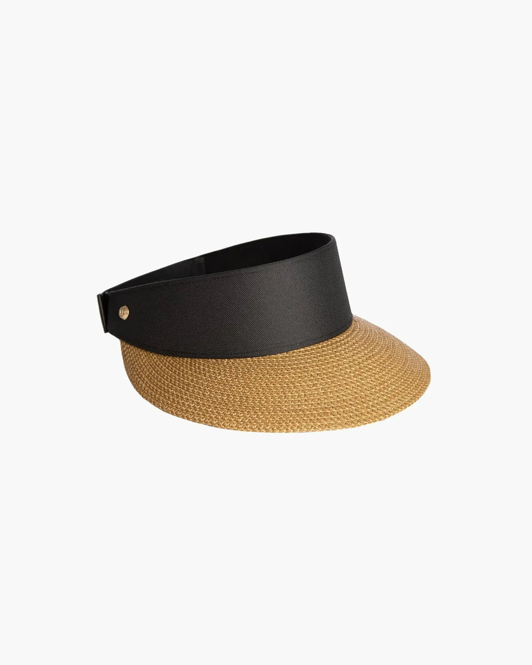 Eric Javits Champ Visor in Natural & Black - Mildred Hoit