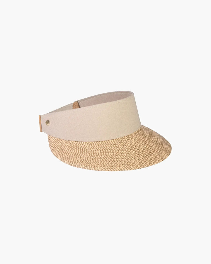 Eric Javits Champ Visor in Peanut - Mildred Hoit