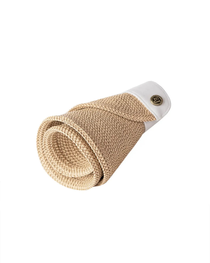 Eric Javits Squishee® Halo Visor in Peanut & White - Mildred Hoit