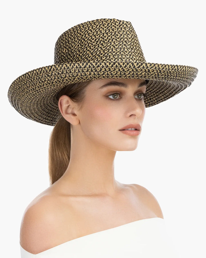 Eric Javits Camp Jav in Natural & Black - Mildred Hoit