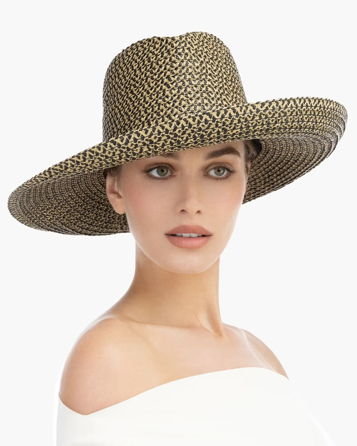 Eric Javits Camp Jav in Natural & Black - Mildred Hoit