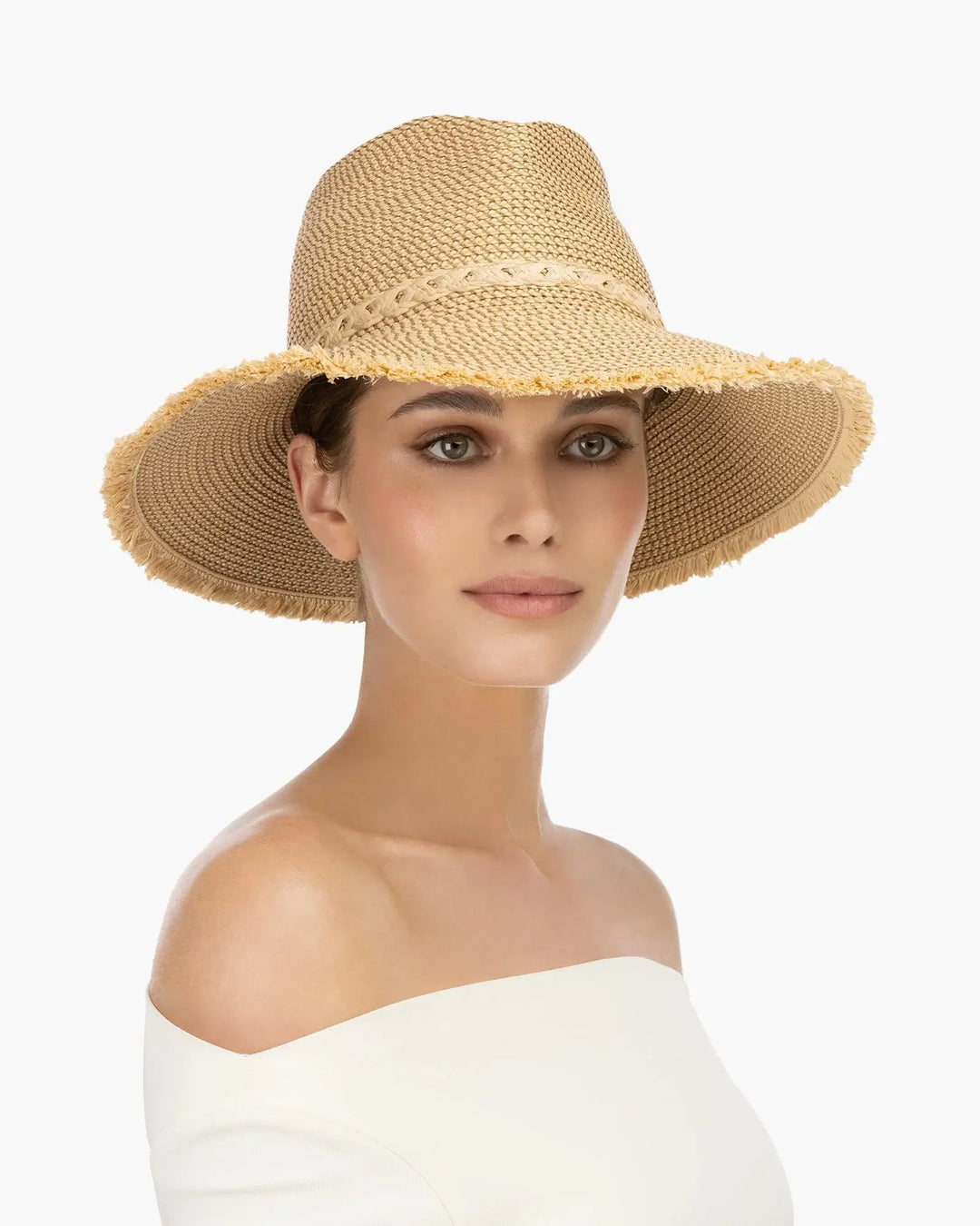 Eric Javits Mykonos Fedora Hat in Peanut - Mildred Hoit