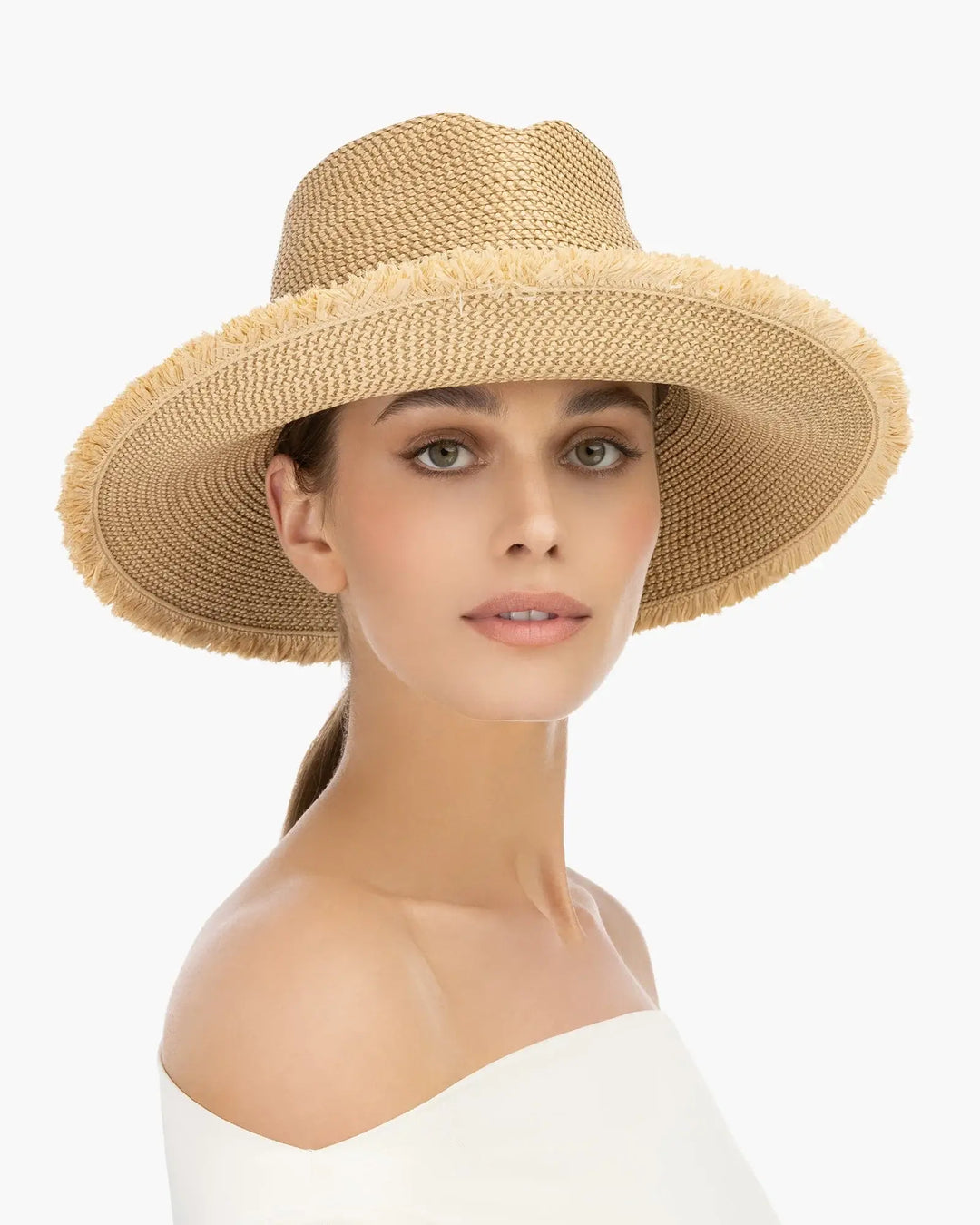 Eric Javits Mykonos Fedora Hat in Peanut - Mildred Hoit