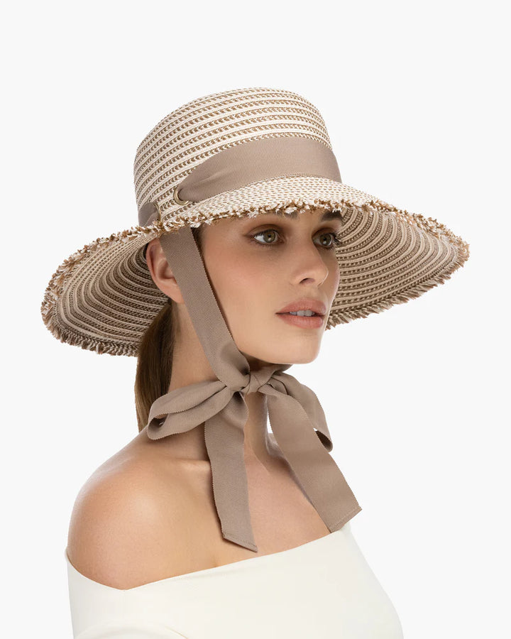Eric Javits Aruba Hat in Latte Mix