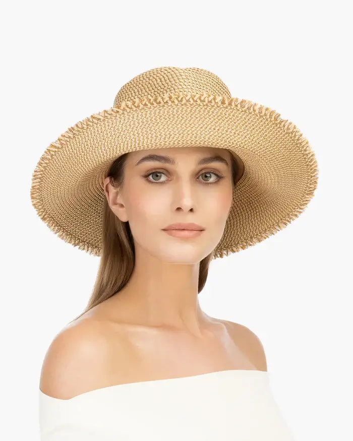 Eric Javits A List Packable Hat in Peanut - Mildred Hoit