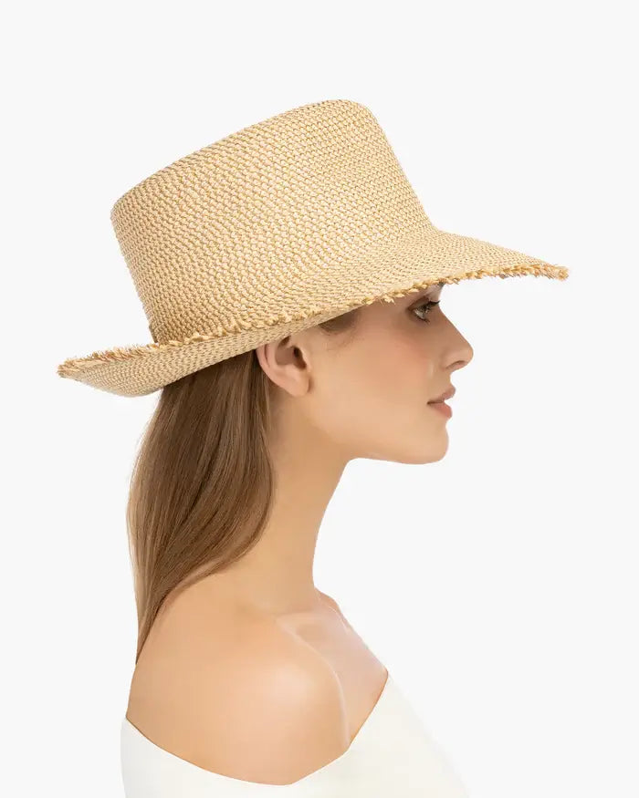 Eric Javits A List Packable Hat in Peanut - Mildred Hoit