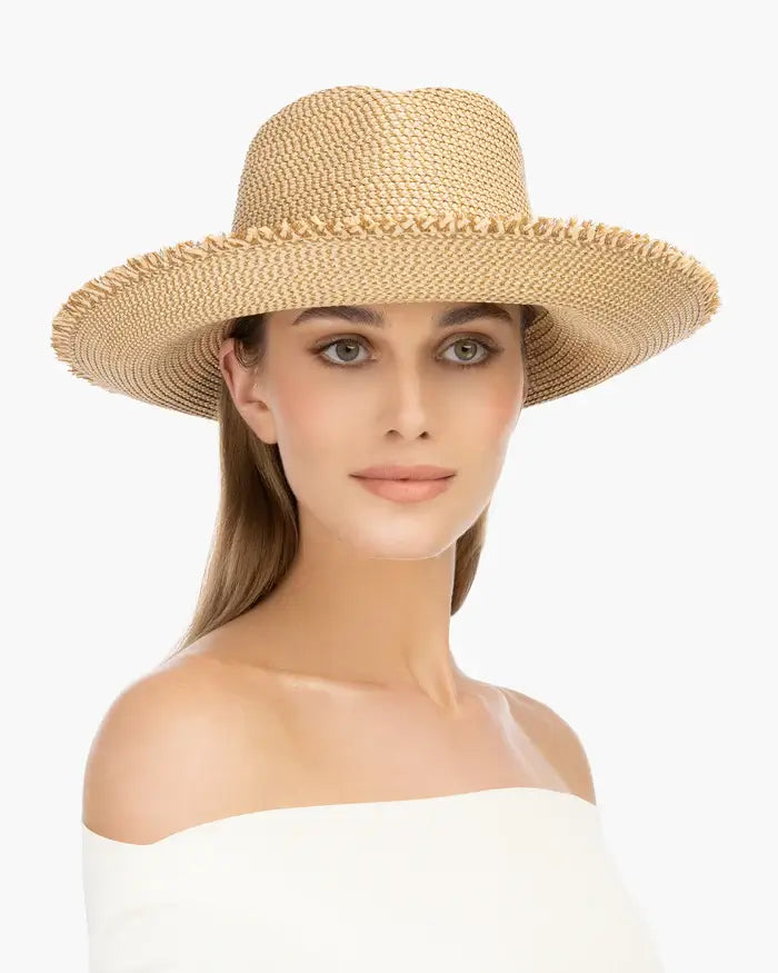 Eric Javits A List Packable Hat in Peanut - Mildred Hoit