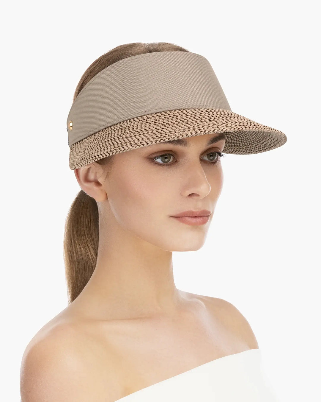 Eric Javits Champ Visor in Bark