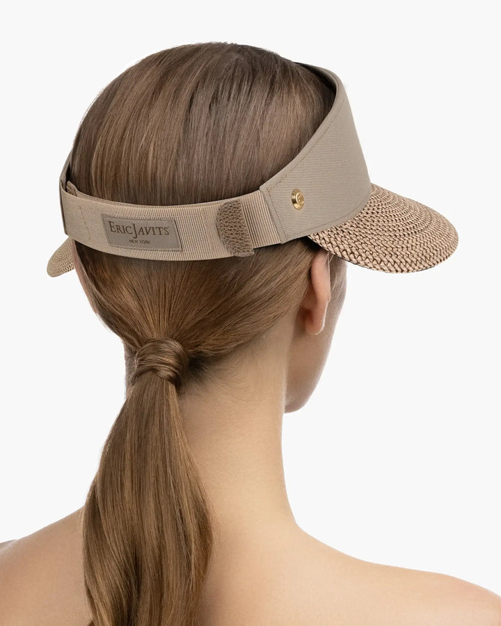 Eric Javits Champ Visor in Bark