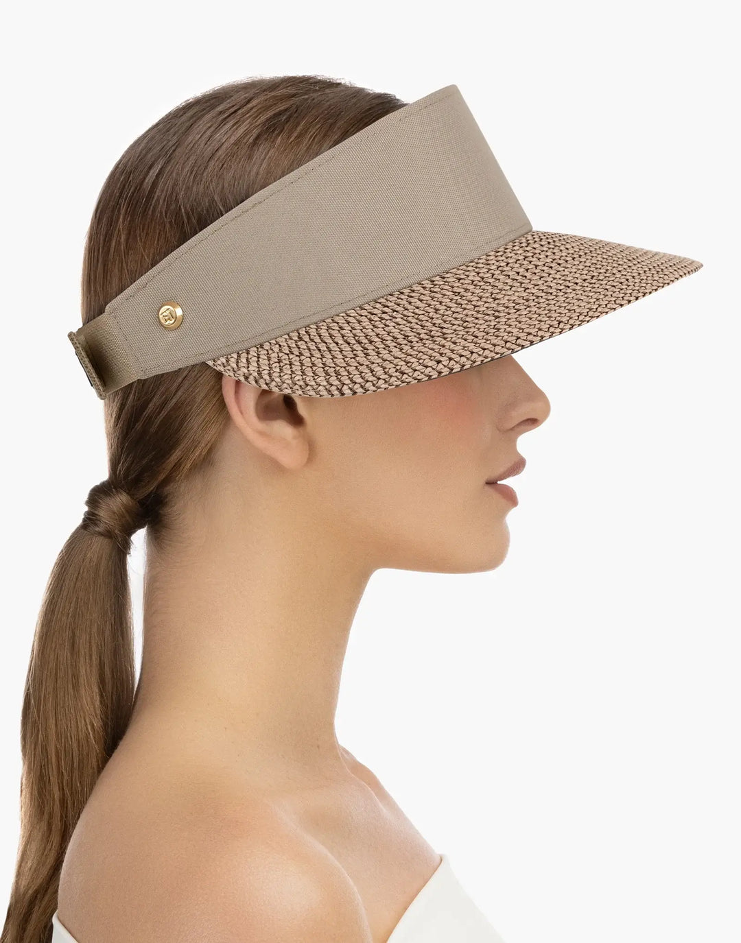 Eric Javits Champ Visor in Bark