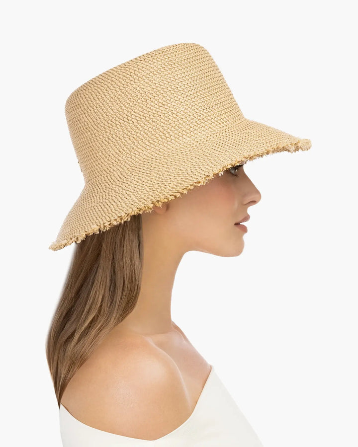 Eric Javits Squishee® Bucket Hat in Peanut - Mildred Hoit