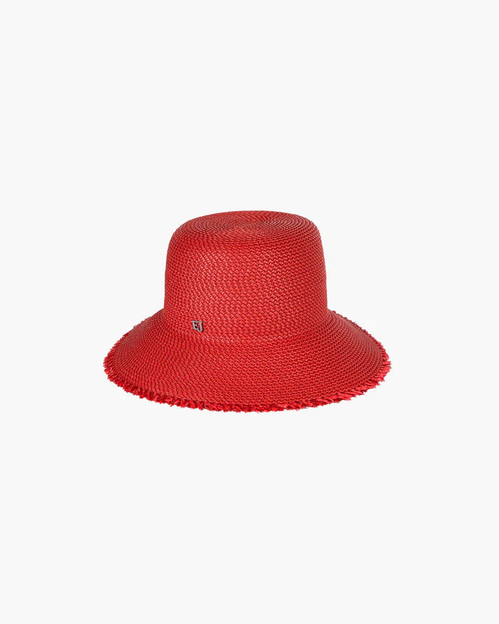 Eric Javits Squishee Bucket in Red - Mildred Hoit