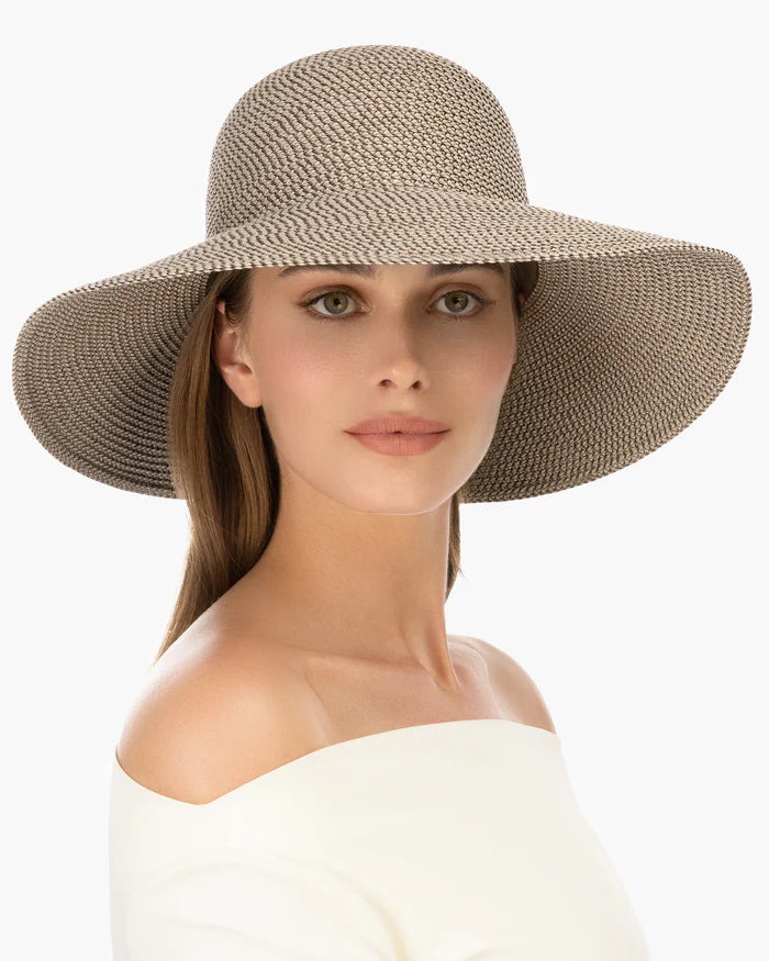 Eric Javits Hampton Hat in Bark - Mildred Hoit