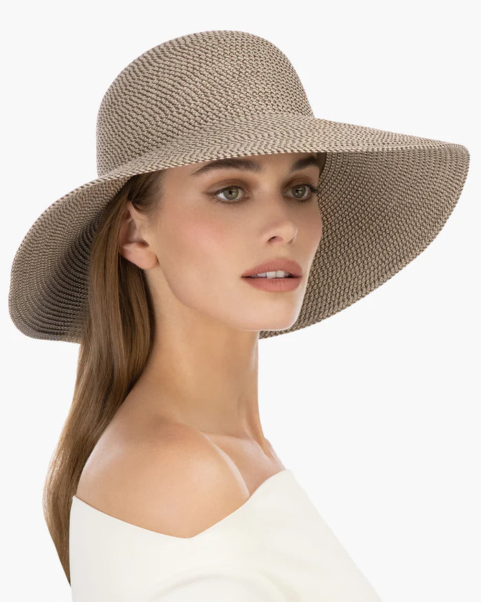 Eric Javits Hampton Hat in Bark - Mildred Hoit