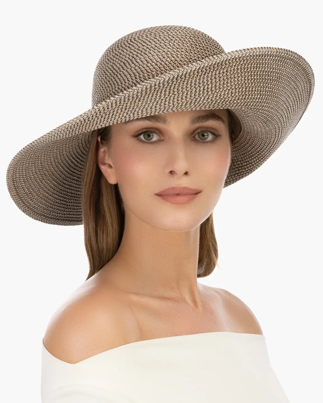 Eric Javits Hampton Hat in Bark - Mildred Hoit