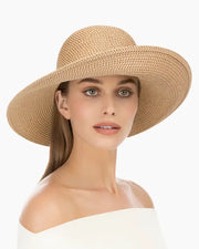 Eric Javits Hampton Hat in Peanut available at Mildred Hoit in Palm Beach.