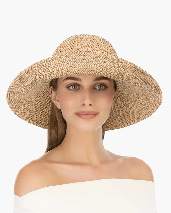 Eric Javits Hampton Hat in Peanut - Mildred Hoit