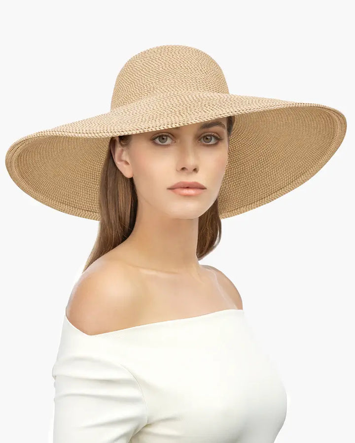 Eric Javits Floppy Hat in Peanut - Mildred Hoit