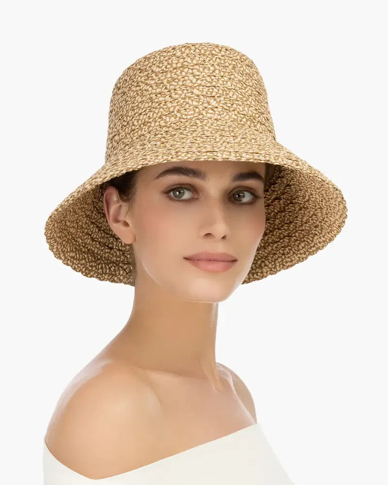 Eric Javits Valeria Bucket Hat in Peanut - Mildred Hoit