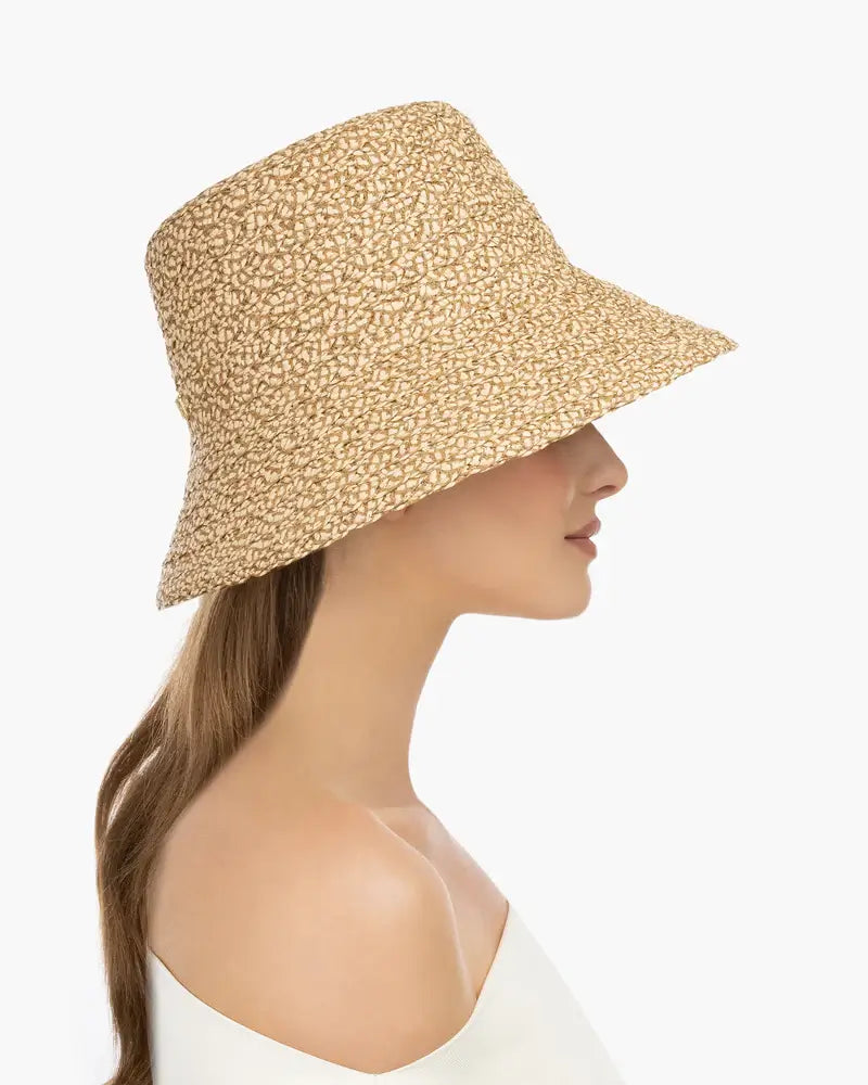 Eric Javits Valeria Bucket Hat in Peanut - Mildred Hoit