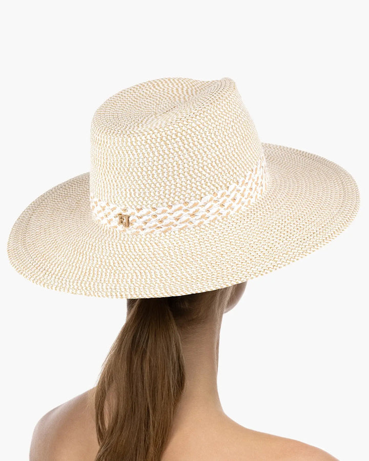 Eric Javits Squishee® Bayou Fedora Hat in White MIx - Mildred Hoit