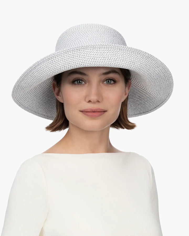 Eric Javits Hampton Hat in Ice - Mildred Hoit