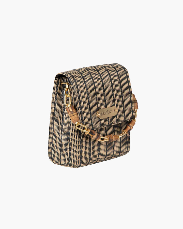Eric Javits Portofino Bag in Black Mix - Mildred Hoit