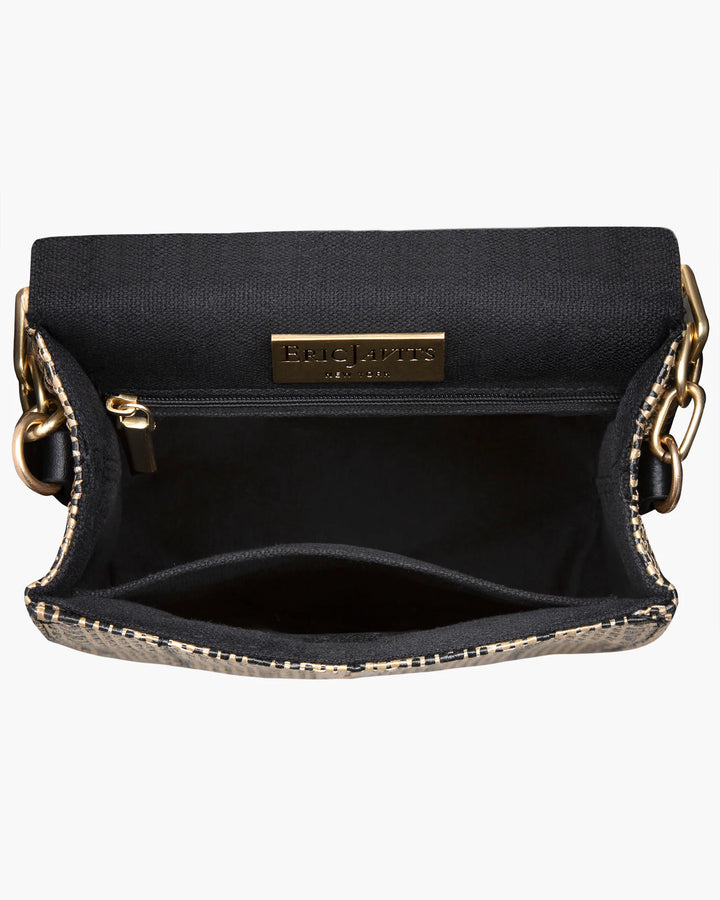 Eric Javits Portofino Bag in Black Mix - Mildred Hoit