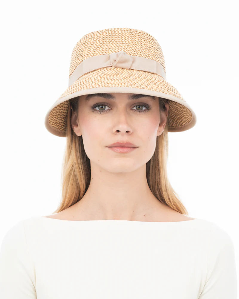 Eric Javits Pamie Visor in Peanut - Mildred Hoit