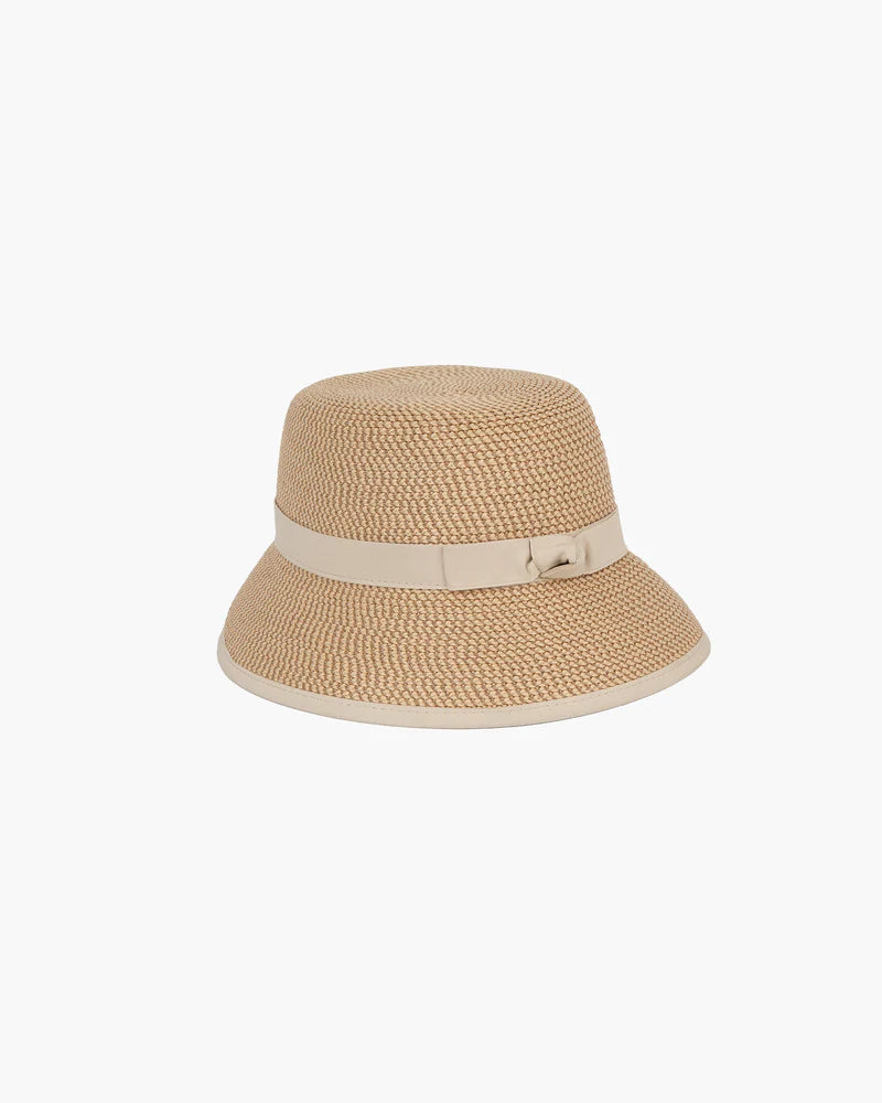 Eric Javits Pamie Visor in Peanut - Mildred Hoit