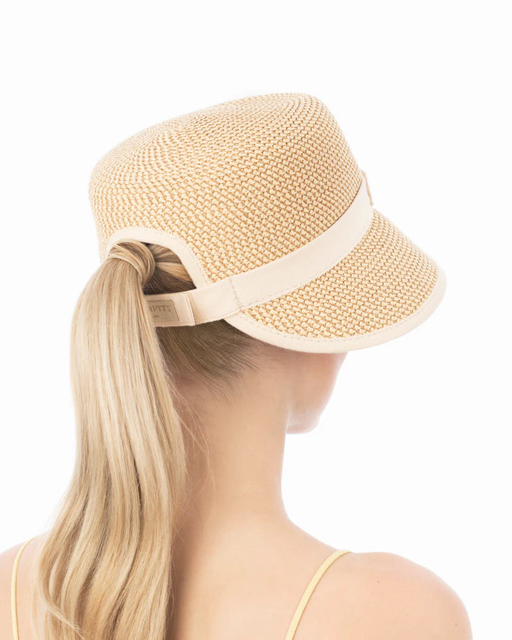 Eric Javits Pamie Visor in Peanut - Mildred Hoit