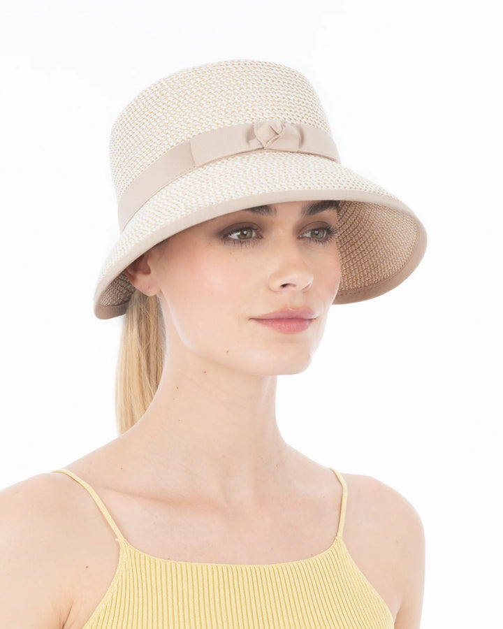 Eric Javits Pamie Visor in White Mix