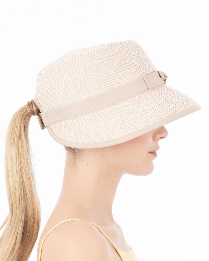 Eric Javits Pamie Visor in White Mix