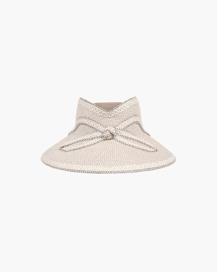 Eric Javits Bowmantic Visor in Cream - Mildred Hoit