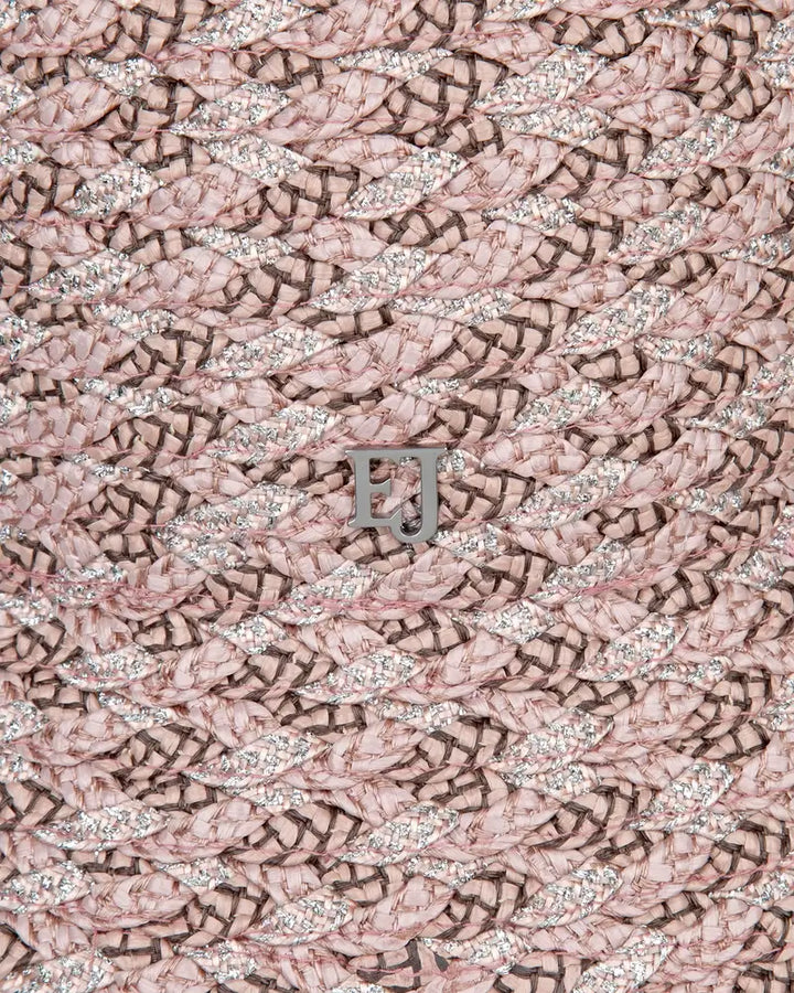 Eric Javits Woven Pith Hat in Blush Mix - Mildred Hoit