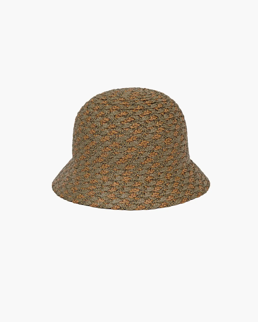 Eric Javits Woven Pith Hat in Khaki Mix - Mildred Hoit