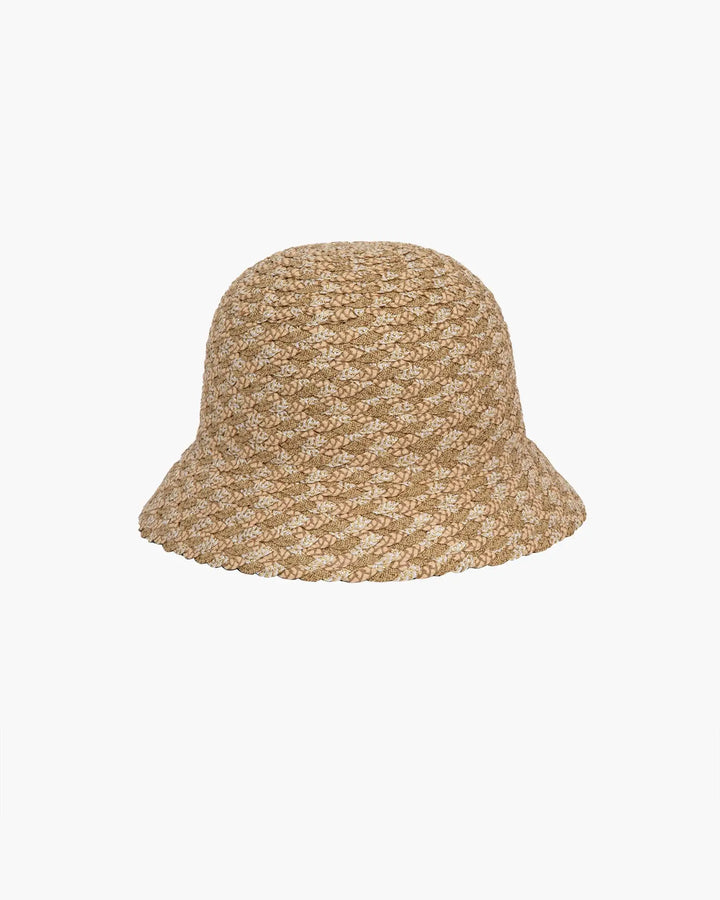 Eric Javits Woven Pith Hat in Peanut Mix - Mildred Hoit