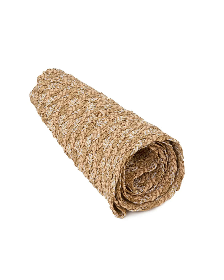 Eric Javits Woven Pith Hat in Peanut Mix - Mildred Hoit
