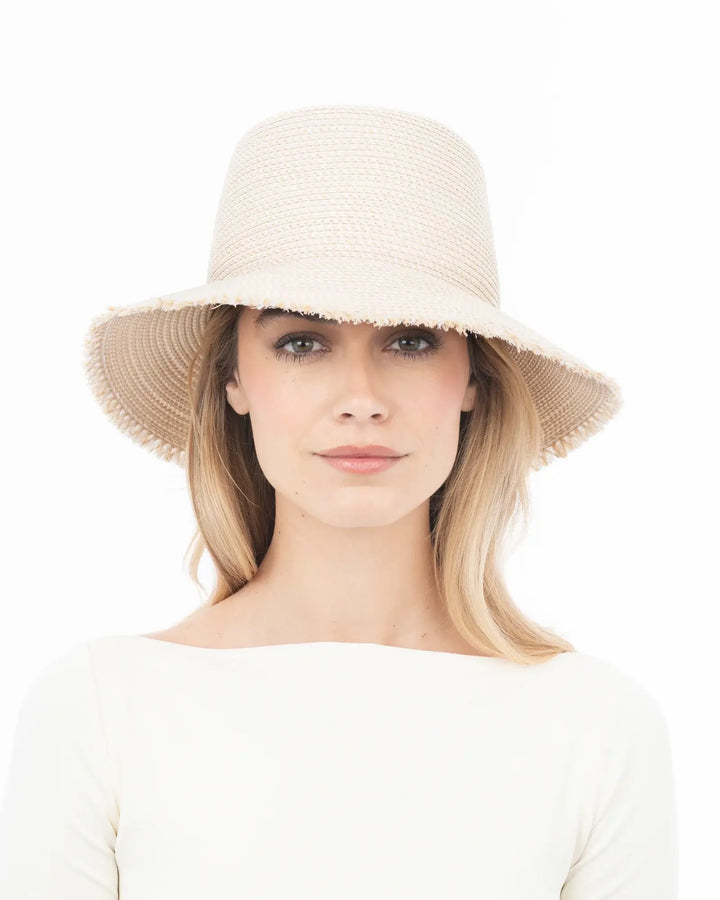 Eric Javits Squishee® Bucket Hat in Cream - Mildred Hoit