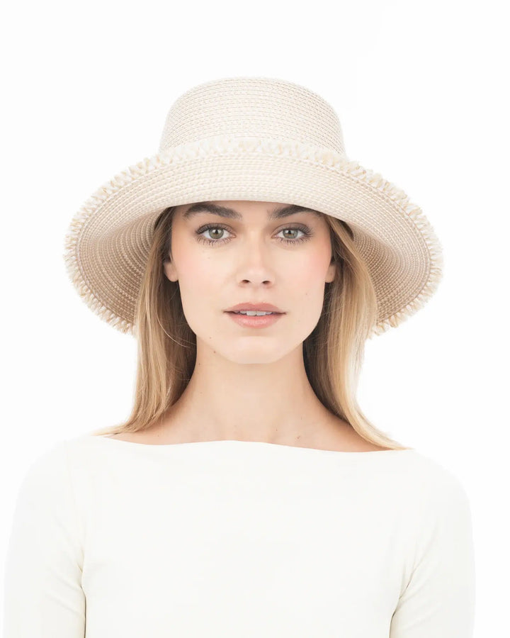Eric Javits Squishee® Bucket Hat in Cream - Mildred Hoit