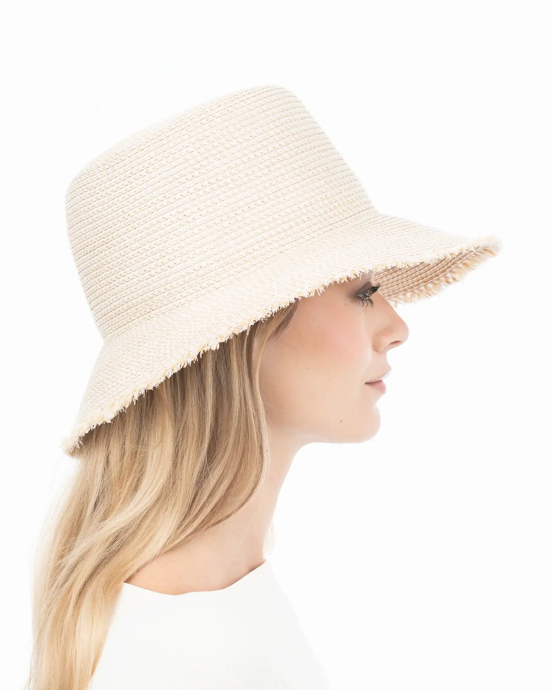 Eric Javits Squishee® Bucket Hat in Cream - Mildred Hoit