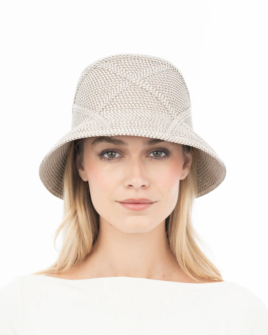 Eric Javits Latticia Hat in Bone - Mildred Hoit
