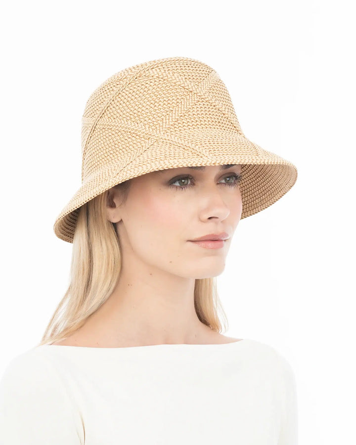 Eric Javits Latticia Hat in Peanut - Mildred Hoit