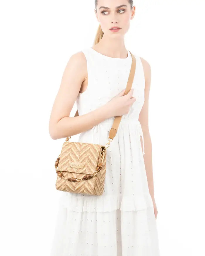 Eric Javits Portofino Bag in Peanut - Mildred Hoit