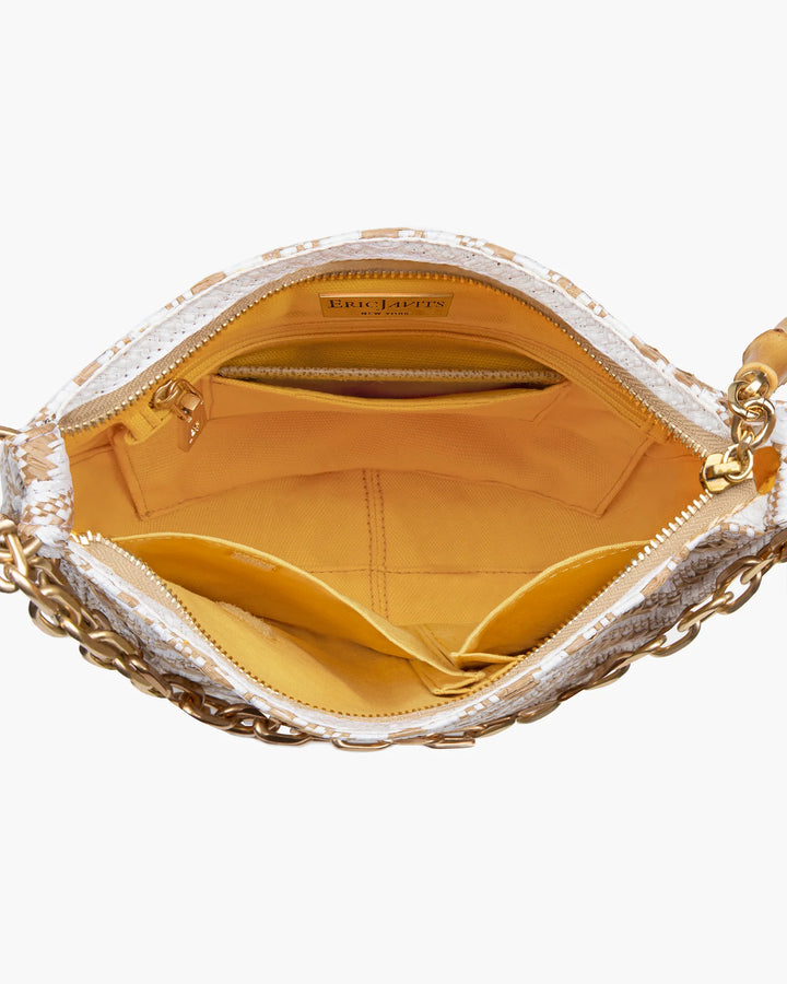 Eric Javits Chain Pouch Raffia Bag - Mildred Hoit