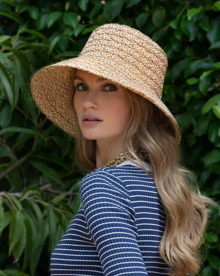 Eric Javits Valeria Bucket Hat in Peanut - Mildred Hoit