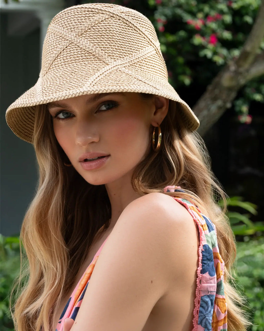 Eric Javits Latticia Hat in Peanut - Mildred Hoit