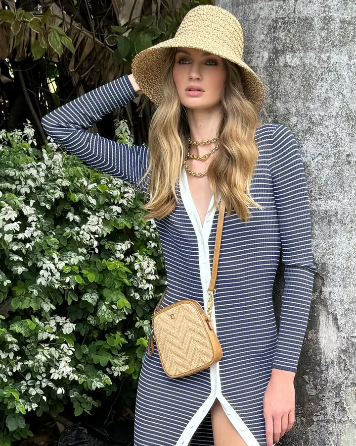Eric Javits Valeria Bucket Hat in Peanut - Mildred Hoit