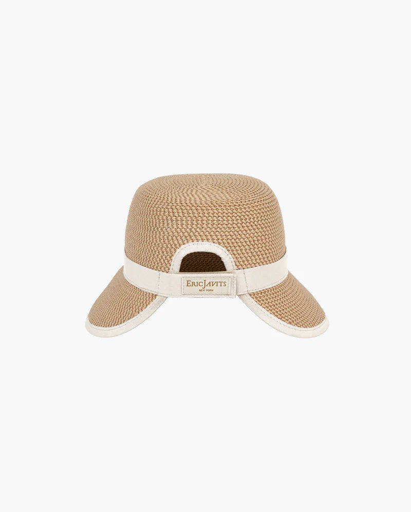 Eric Javits Emma Hat in Peanut & White